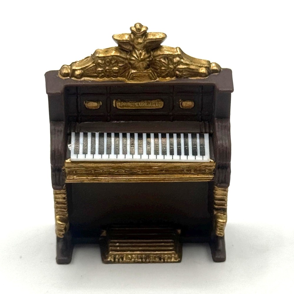 Miniature Dollhouse Upright‎ Piano – Victorian Style